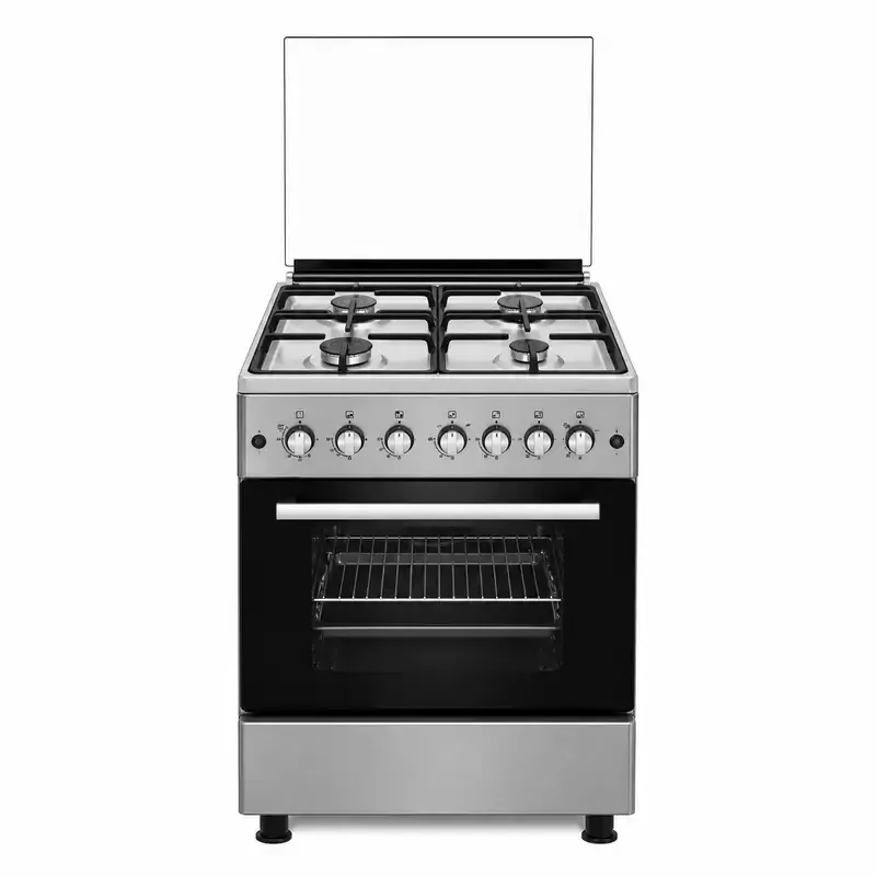 Evoq Standing Cooker 4 Gas Burners Electric Oven Turbo Fan Cast Iron 58x58 EC 5840EO TSCI