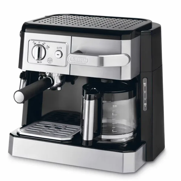 Delonghi Combi Coffee Maker 1750W, Espresso & Filter Coffee, Cappuccino System BCO420