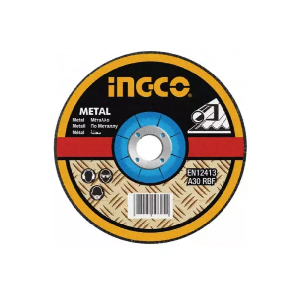 Ingco Abrasive Metal Cutting Disc 115mm with Depressed Center for Metal MGD601151
