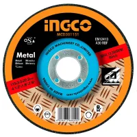 Ingco Abrasive Metal Cutting Disc 115mm with Depressed Center for Metal MGD601151