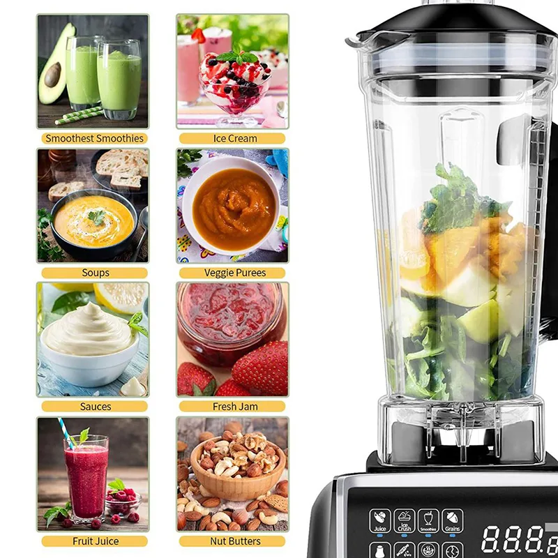 Kodtec Heavy Duty Blender 2L Jar 3000W KT-3006-30HBL 4 Kodtec Heavy Duty Blender 2L Jar 3000W KT-3006-30HBL