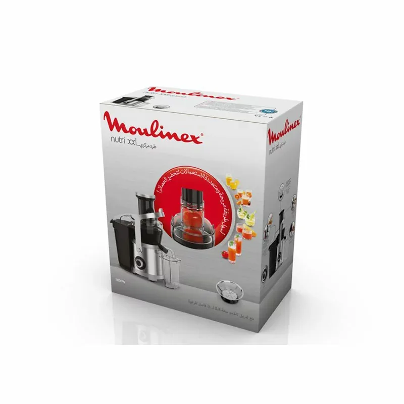 Moulinex Juicer Extractor 2.2l Juice Jug with Pulp Container 1000w Ju660d27 - 2 Speeds Stainless Steel Filter Material Direct Serve Locking System 1 Large Handle