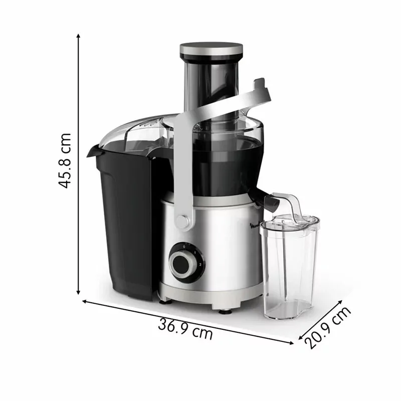 Moulinex Juicer Extractor 2.2l Juice Jug with Pulp Container 1000w Ju660d27 - 2 Speeds Stainless Steel Filter Material Direct Serve Locking System 1 Large Handle