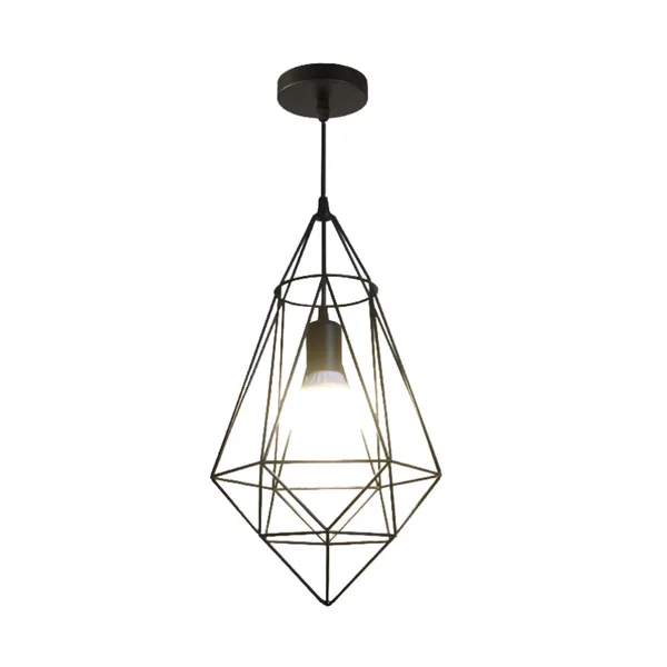 Tronic Black Diamond Cage Pendant Lamp