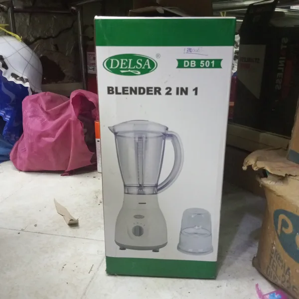 Delsa Blender 2 in 1 DB 501 – 1500ml Glass Jar, 1pc Dry Mill, 2 Speed with Pulse, 350W