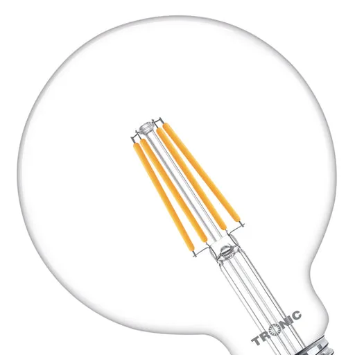 Tronic E27 LED Warm White Globe Filament Bulb