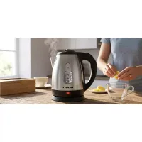Nikai Kettle 1.7L, 1800W, Cordless, Stainless Steel Body with Water Gauge Automatic Shut-Off, Silver NK320AE