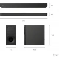 Sony Home Cinema Soundbar System 2.1ch 330W with Wireless Subwoofer HT-S 400