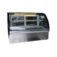 Commercial Electric Countertop Cake Showcase 1200mm, Cambered Glass, 2 Shelves, 400W WG-TS-3