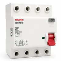 Tronic Four Pole 100Amps 300Mega Amps RCCB