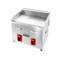 Commercial LPG Gas Griddle 730mm, High-Performance Flat Top Grill, Professional Stainless Steel Countertop Gas Griddle WG-722
