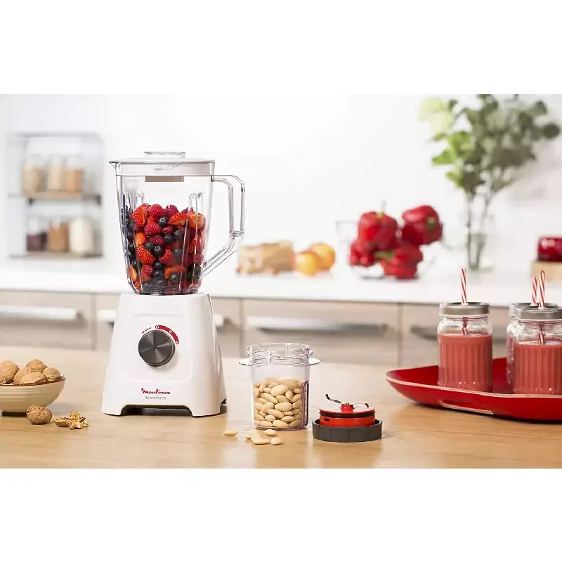 Moulinex Blendforce 2 Blender 1.5L with Grinder & Mill 600W LM423127