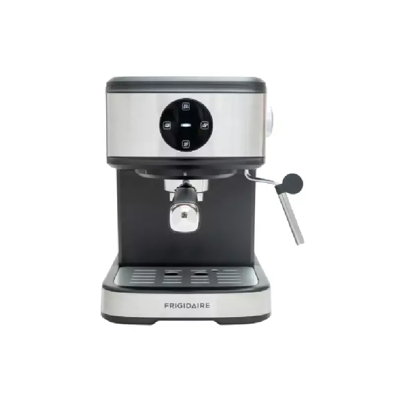 Frigidaire 2 Cup Espresso Maker with Milk Frother, 15 Bar Pressure, 1.5L Detachable Water Tank FD7280