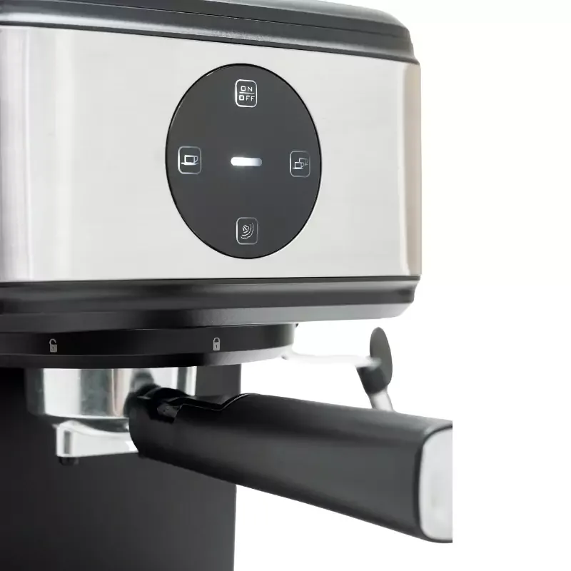 Frigidaire 2 Cup Espresso Maker with Milk Frother, 15 Bar Pressure, 1.5L Detachable Water Tank FD7280
