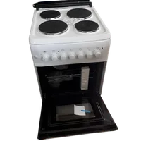 Westpoint Cooker 50x55, 4 Electric Plates, Electric Oven with Grill Glass Lid WCER5504E0