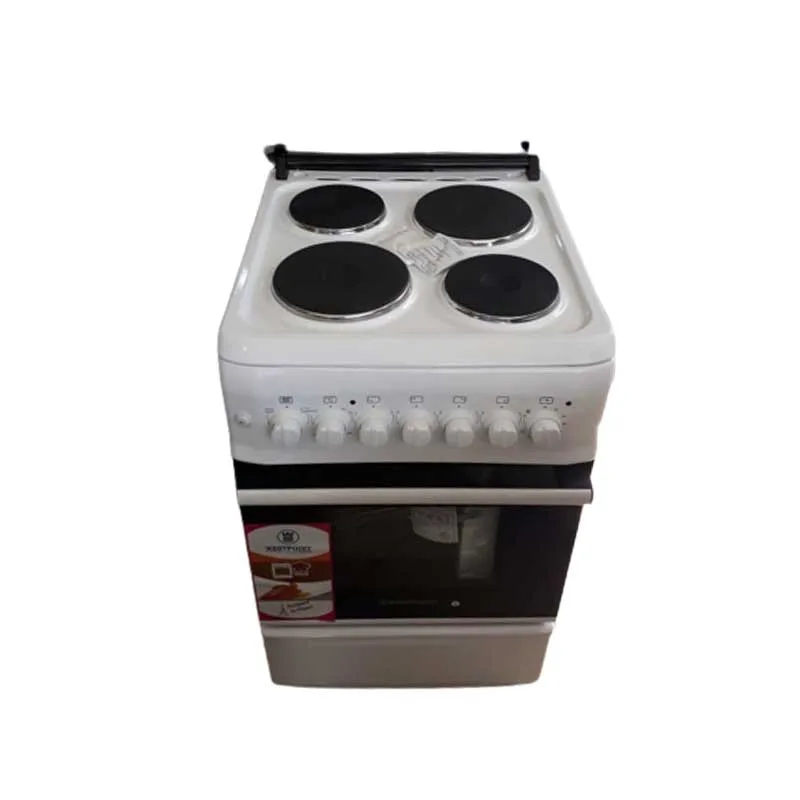 Westpoint Cooker 50x55, 4 Electric Plates, Electric Oven with Grill Glass Lid WCER5504E0