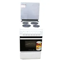 Westpoint Cooker 50x55, 4 Electric Plates, Electric Oven with Grill Glass Lid WCER5504E0