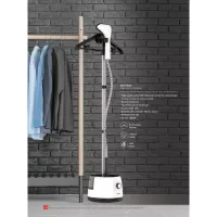 Nikai Garment Steamer 1.8L Tank Suit Hanger 1600W NGS566A Overheat Fuse Protection 2 Steam Levels Adjustable Telescopic Poles