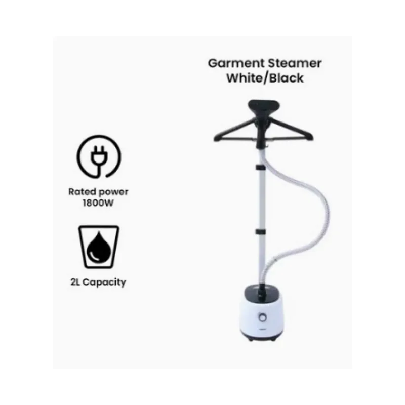 Nikai Garment Steamer 1.8L Tank Suit Hanger 1600W NGS566A Overheat Fuse Protection 2 Steam Levels Adjustable Telescopic Poles