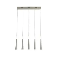 Tronic Acrylic Modern 5 LED Stainless Steel Warm White Hanging Light