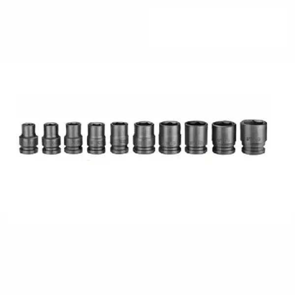 Ingco Impact Socket Set 1/2" DR Pack of 10 HKISSD12101