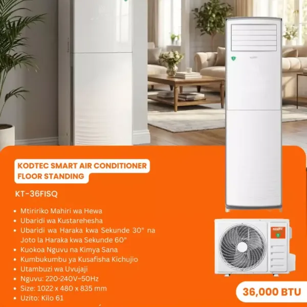 Kodtec Premium Floor Standing Inverter Air Conditioner 36000 BTU KT-36FISQ