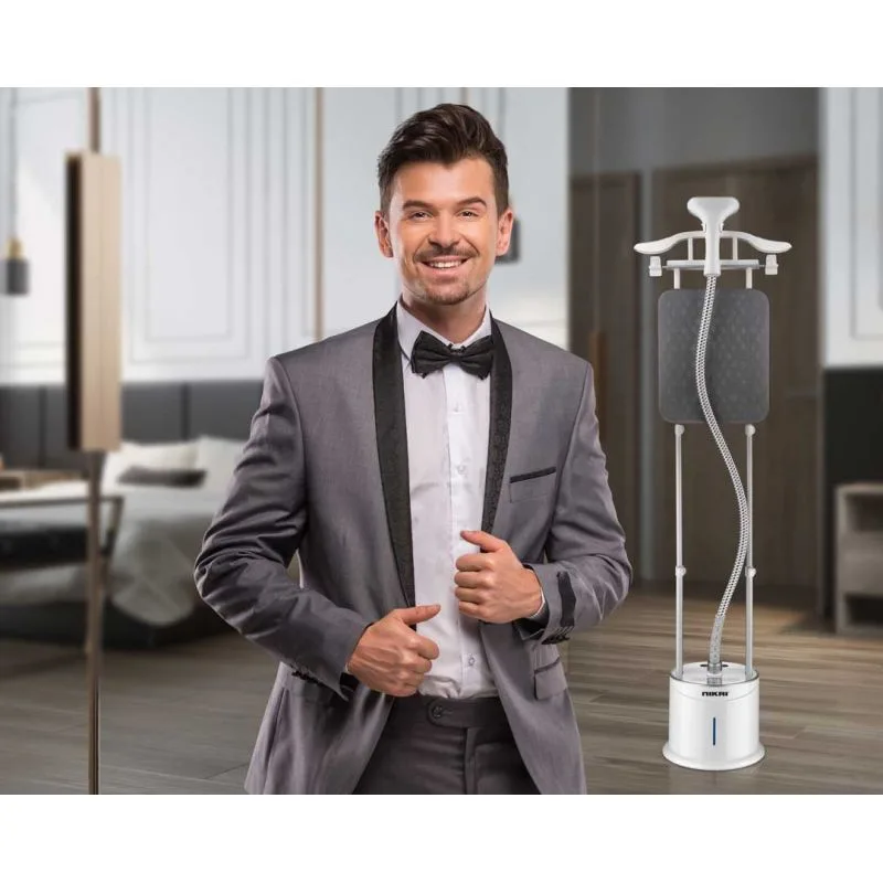 Nikai Garment Steamer 2L Tank Suit Hanger 2000W NGS892AB Overheat Protection 10 Steam Levels Double Aluminum Poles