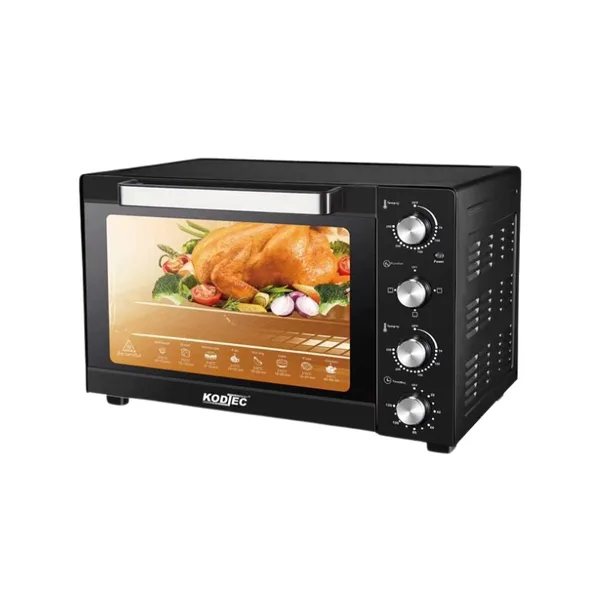 Kodtec Electric Oven - 1600W High Power Heating System, 45L Large Capacity, Baking, Roasting & Grilling Function, Adjustable Temperature Control with Timer, Family Size Heavy Duty Kitchen Oven KT-3845