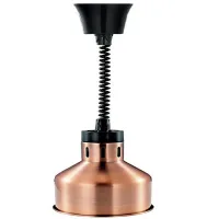 Commercial Electric Infrared Food Heat Lamp 250W, 0.6m1.8m Adjustable Height, Elegant Bronze Hanging Food Warmer A032