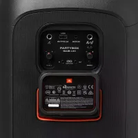 JBL Portable Bluetooth Party Speaker 160W, Foldable Handle, Powerful JBL Pro Sound, Futuristic lightshow, Up to 12 Hours of Play time, Splash Proof, Dual Mic & Guitar Inputs PartyBox Club 120