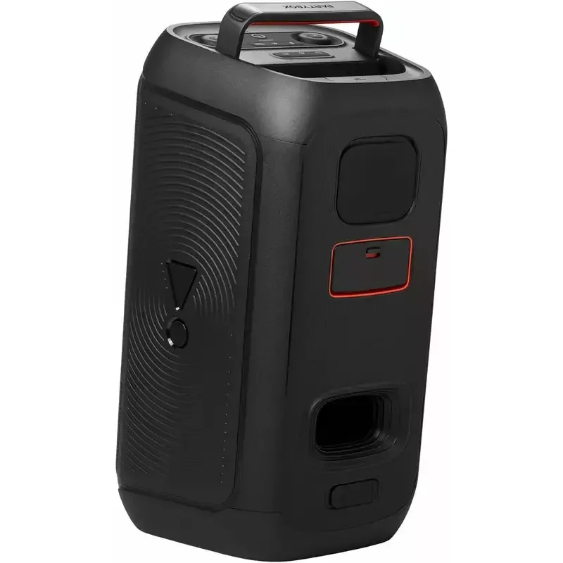 JBL Portable Bluetooth Party Speaker 160W, Foldable Handle, Powerful JBL Pro Sound, Futuristic lightshow, Up to 12 Hours of Play time, Splash Proof, Dual Mic & Guitar Inputs PartyBox Club 120