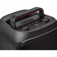 JBL Portable Bluetooth Party Speaker 160W, Foldable Handle, Powerful JBL Pro Sound, Futuristic lightshow, Up to 12 Hours of Play time, Splash Proof, Dual Mic & Guitar Inputs PartyBox Club 120