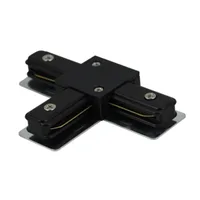 Tronic Black Tracklight Connector with 2 Wires