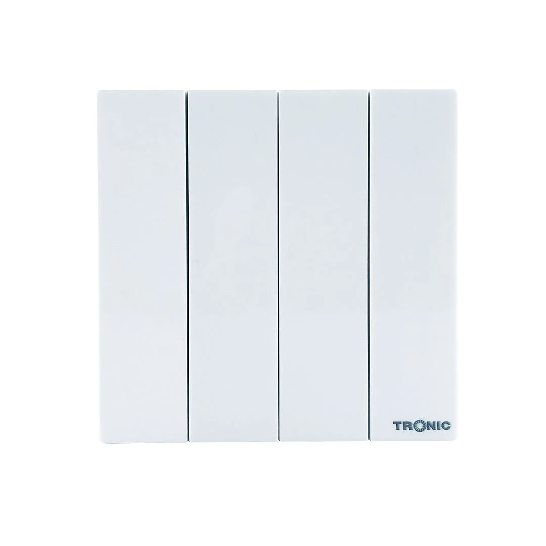 Tronic Big Button Switch 4 Gang 2 Way