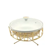 Nadstar Chafing Dish for Buffet Stoves Made of Ceramic Soup Pot Porcelain Food Serving 236-61