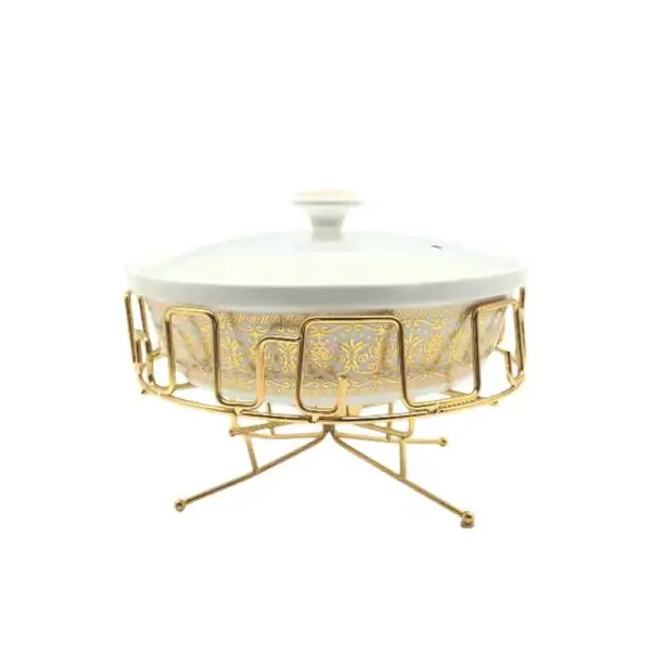 Nadstar Chafing Dish for Buffet Stoves Made of Ceramic Soup Pot Porcelain Food Serving 236-61