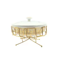 Nadstar Chafing Dish for Buffet Stoves Made of Ceramic Soup Pot Porcelain Food Serving 236-61
