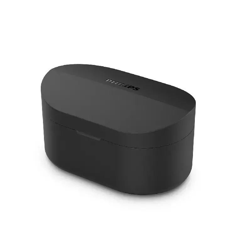 Philips True Wireless Earbuds, 6mm Drivers, IPX4 Splash/Sweat Resistant, Clear Call Quality TAT1108BK/97