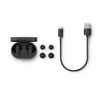 Philips True Wireless Earbuds, 6mm Drivers, IPX4 Splash/Sweat Resistant, Clear Call Quality TAT1108BK/97