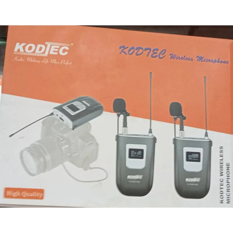 Kodtec Wireless Microphone For Phone and Camera Single KT-6301U-CM 2 Kodtec Wireless Microphone For Phone and Camera Single KT-6301U-CM
