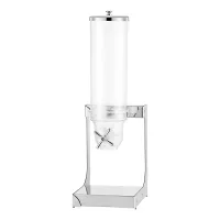 Commercial Electric Single Cereal Dispenser 3.5L, Transparent PC Container, Stainless Steel Base WG-A3.5L