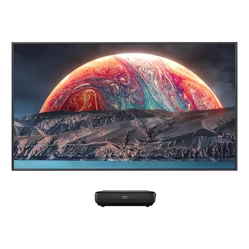 Hisense 100" Laser TV Premium 4K UHD, Trichroma, Wide Color Gamut, Ambient Light Rejection Screen, Dolby Atmos HE100L9G