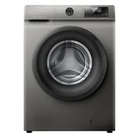 Hisense Washing Machine 9kg Front Loading, Steam Wash, Durable Inverter, Quick Wash, Delay End, Drum Clean, Self Diagnosis Silver WFQP9012VMT