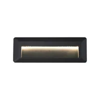 Tronic Rectangular Black LED Step Light