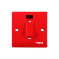 Tronic Red Cooker Switch - 45A with Neon Indicator