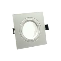 Tronic Square Recessed White GU10 Holder