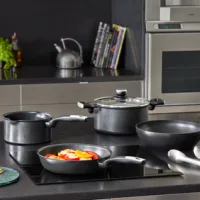 Tefal Unlimited Wokpan 28cm Non Electric G2551902 aluminium material heat indicator thermo signal titanium coating