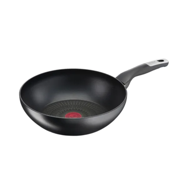 Tefal Unlimited Wokpan 28cm Non Electric G2551902 aluminium material heat indicator thermo signal titanium coating