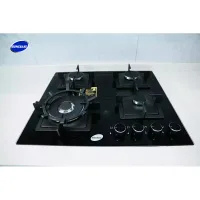 Homebase Built-In Gas Cooker - 4 Gas Plates, Dimensions 60cm x 50cm, HB-246-B.