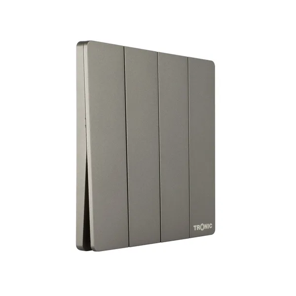 Tronic Grey Four Gang Two Way Switch